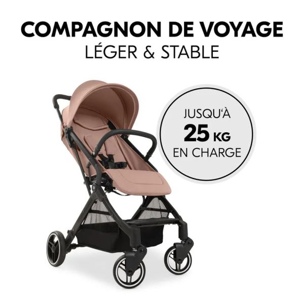 Pack Duo Poussette compacte Travel N Care Hazelnut + Siège auto Drive N Care avec adaptateurs