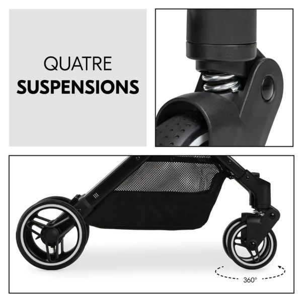Pack Duo Poussette compacte Travel N Care Hazelnut + Siège auto Drive N Care avec adaptateurs