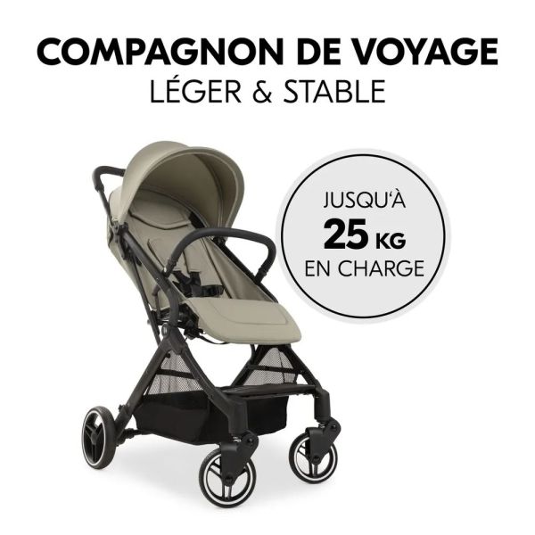 Pack Duo Poussette compacte Travel N Care Olive Green + Siège auto Drive N Care avec adaptateurs