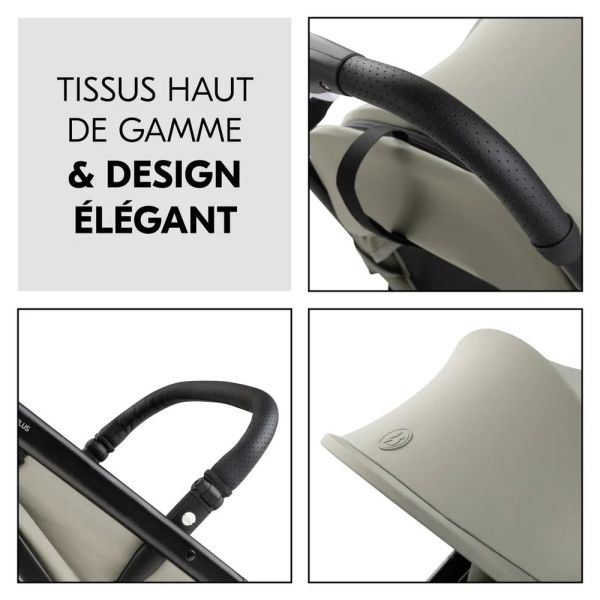 Pack Duo Poussette compacte Travel N Care Olive Green + Siège auto Drive N Care avec adaptateurs