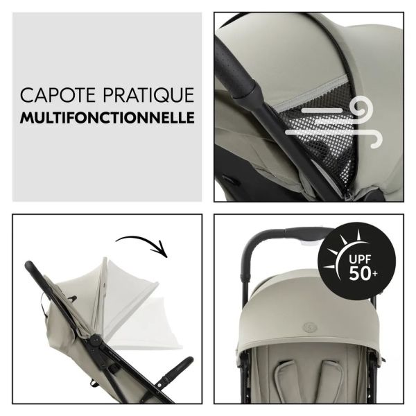 Pack Duo Poussette compacte Travel N Care Olive Green + Siège auto Drive N Care avec adaptateurs