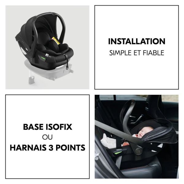 Pack Duo Poussette compacte Travel N Simba Care Beige + Siège auto Drive N Care avec adaptateurs
