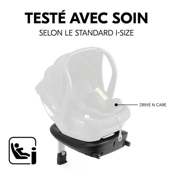 Pack Duo Poussette Double Atlantic Jumeaux Grey+ 2 Sièges auto Drive N Care avec adaptateurs + 2 Bases Drive