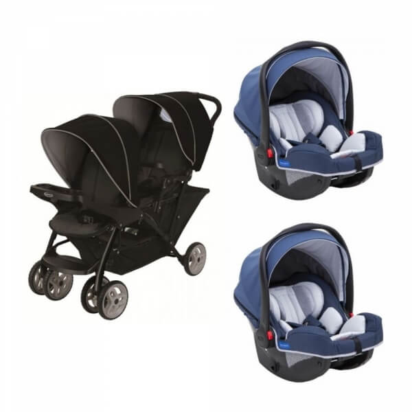 poussette graco 2 places