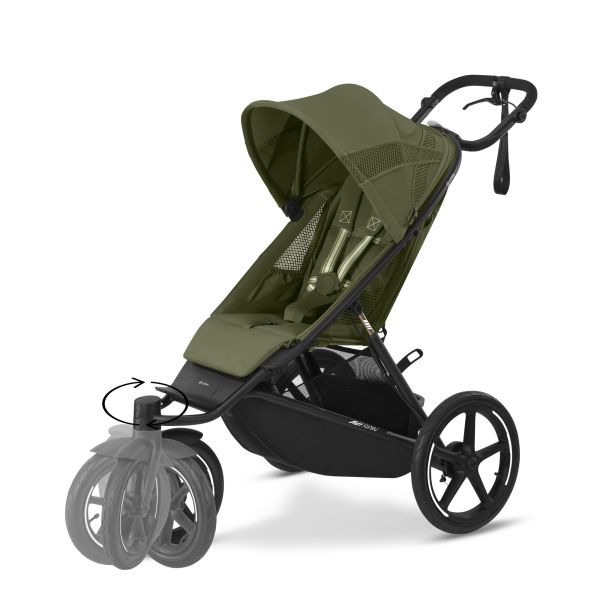 Poussette duo Avi Spin Moss Green + Siège auto Cloud T i-Size