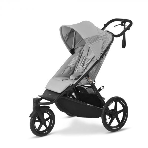 Poussette duo Avi Spin Fog Grey + Nacelle Cot S