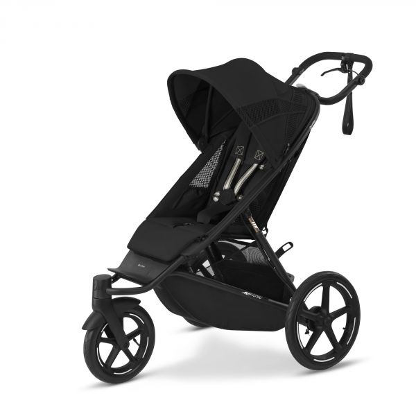 Poussette duo Avi Spin Moon Black + Nacelle Cot S