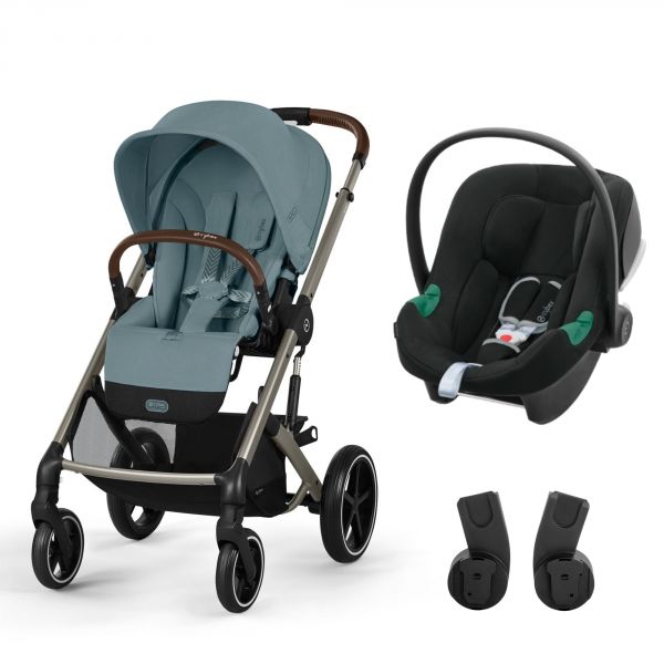Poussette duo Balios S Lux 3 Stormy Blue + Siège auto Aton B2 i-Size