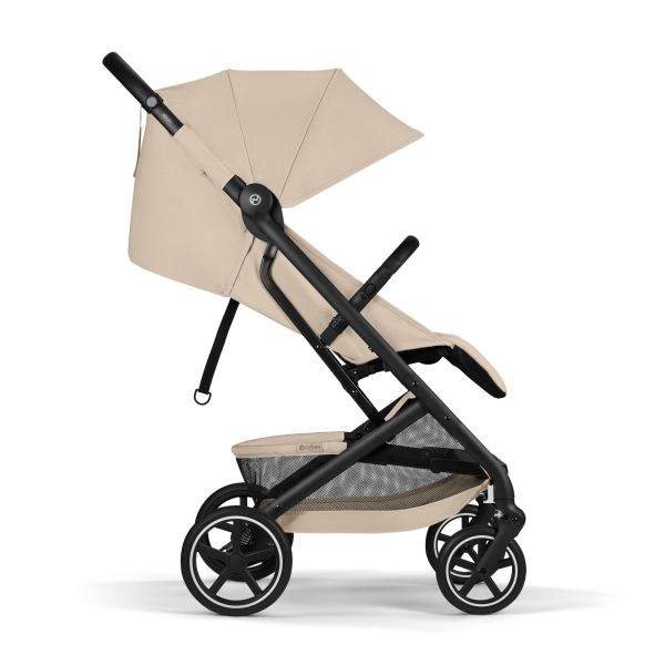 Poussette duo Beezy 4 compacte Almond Beige avec siège auto Cloud T i-Size