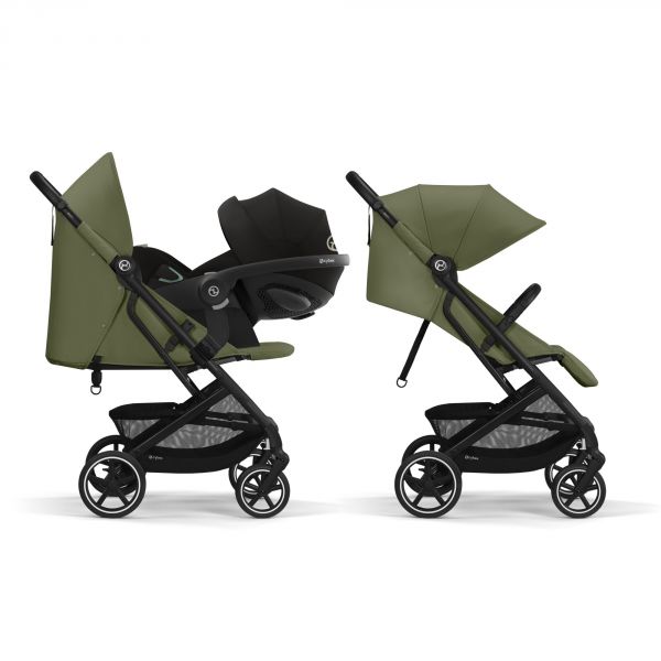 Poussette duo Beezy Moss Green + Siège auto Aton B2 i-Size
