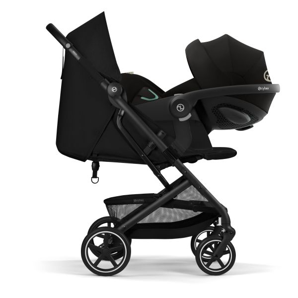 Poussette duo Beezy 4 compacte Magic Black avec siège auto Cloud T i-Size Tissu Plus