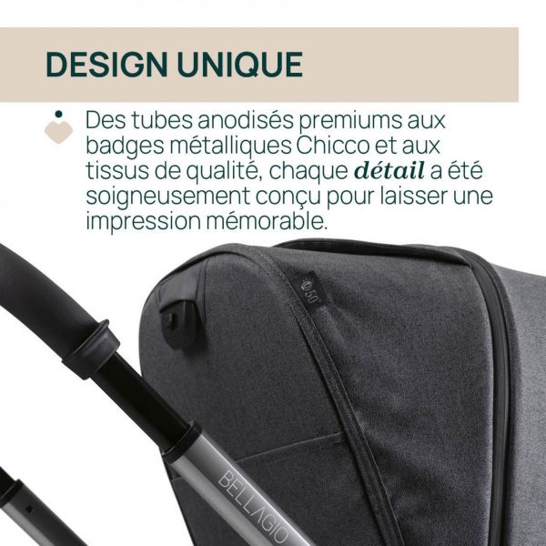 Poussette duo Bellagio + siège auto First Seat Recline i-Size amber glow
