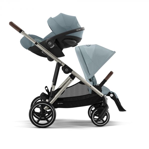 Poussette duo Gazelle S Stormy Blue + Siège auto Cloud G i-Size