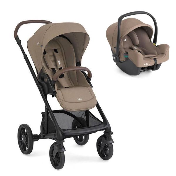Poussette duo Chrome 2 + siège auto i-Snug 2 Cashew