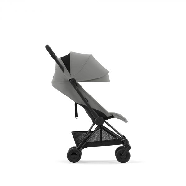 Poussette duo Coya Mirage Grey châssis Matt Black + Cloud G i-Size