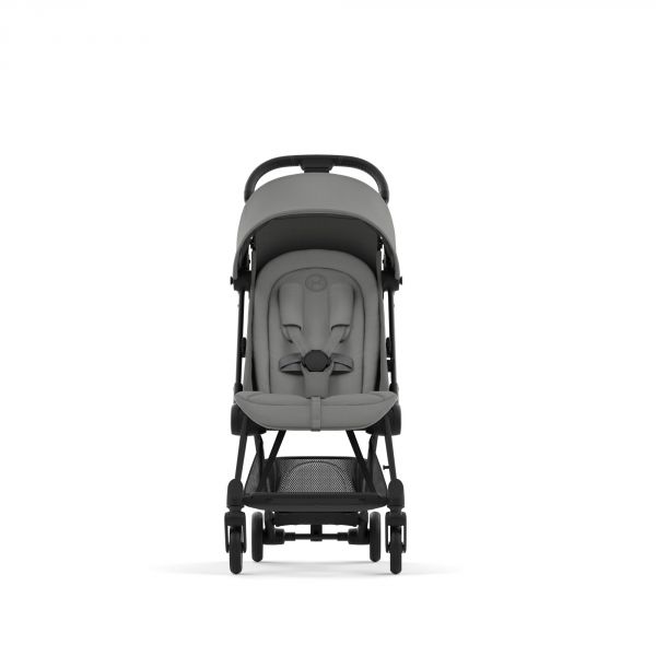 Poussette duo Coya Mirage Grey châssis Matt Black + Cloud G i-Size