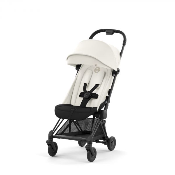 Poussette duo Coya Off White châssis Matt Black + Cloud G i-Size