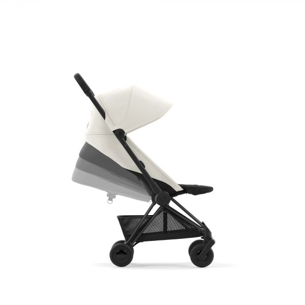 Poussette duo Coya Off White châssis Matt Black + Cloud G i-Size