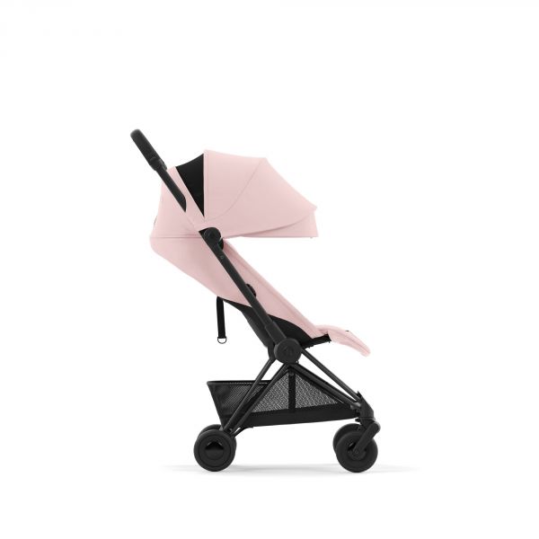 Poussette duo Coya Peach Pink châssis Matt Black + Cloud G i-Size