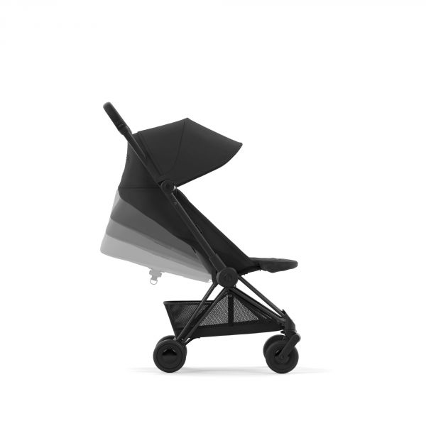 Poussette duo Coya Sepia Black châssis Matt Black + Cloud G i-Size