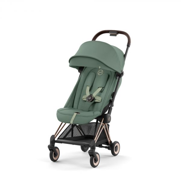 Poussette duo Coya Leaf Green châssis Rosegold + Cloud G i-Size