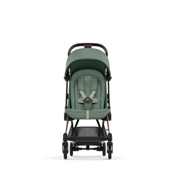 Poussette duo Coya Leaf Green châssis Rosegold + Cloud G i-Size