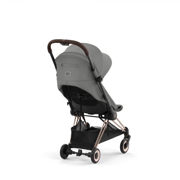 Poussette duo Coya Mirage Grey châssis Rosegold + Cloud G i-Size