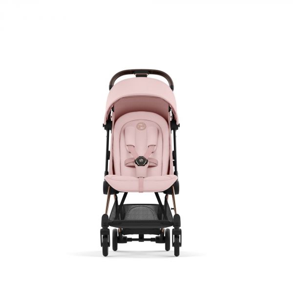 Poussette duo Coya Peach Pink châssis Rosegold + Cloud G i-Size