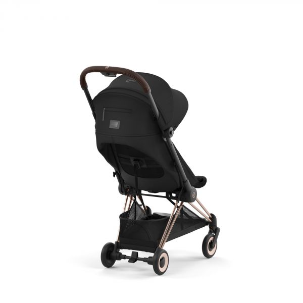 Poussette duo Coya Sepia Black châssis Rosegold + Cloud G i-Size
