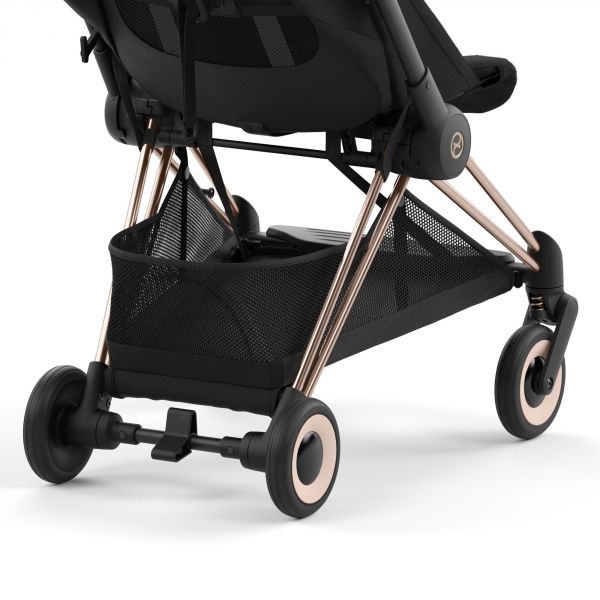 Poussette duo Coya Sepia Black châssis Rosegold + Cloud G i-Size