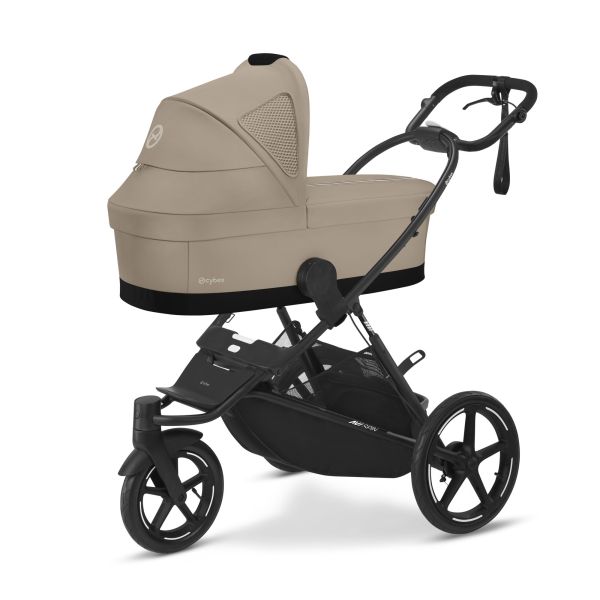 Poussette duo Eezy S Twist+ 2 pivotante Almond Beige avec nacelle Cot S