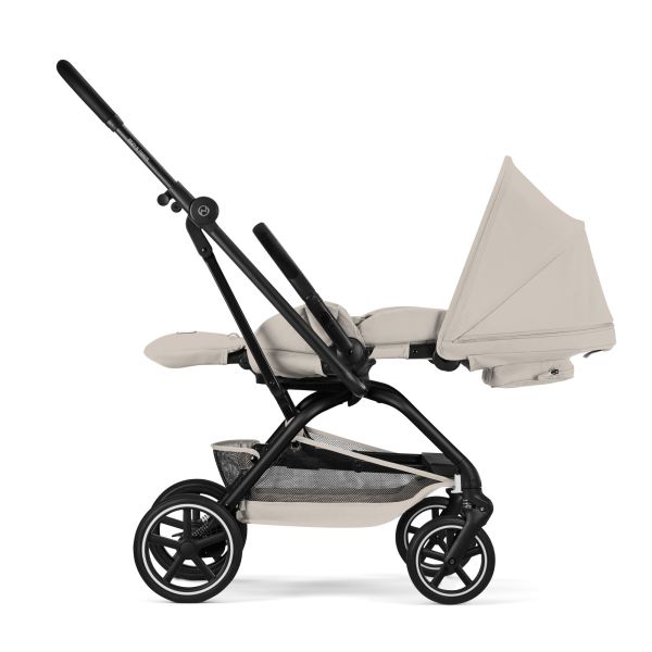 Poussette duo Eezy S Twist+ 2 pivotante Dune Grey avec siège auto Aton B2 i-Size