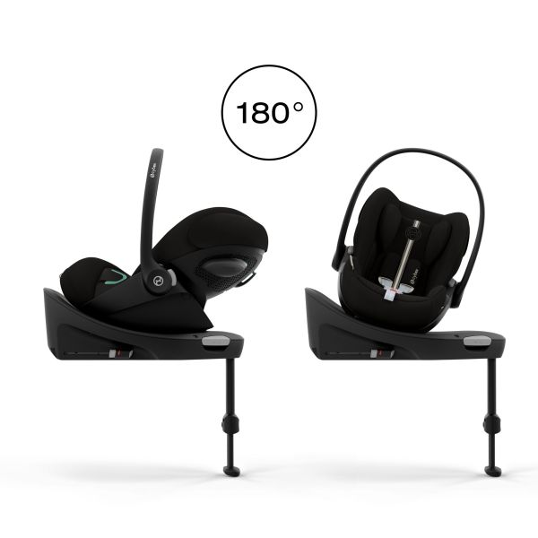 Poussette duo Eezy S Twist+ 2 pivotante Magic Black avec siège auto Cloud G3 i-Size Tissu Plus