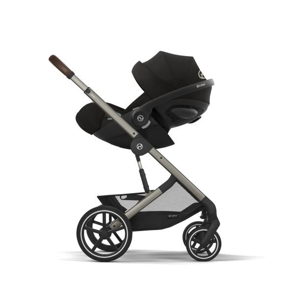 Poussette duo Eezy S Twist+ 2 pivotante Magic Black avec siège auto Cloud G3 i-Size Tissu Plus