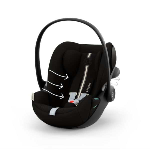 Poussette duo Eezy S Twist+ 2 pivotante Magic Black avec siège auto Cloud G3 i-Size Tissu Plus
