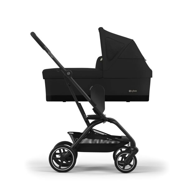 Poussette duo Eezy S Twist+ 2 pivotante Magic Black avec nacelle Cot S