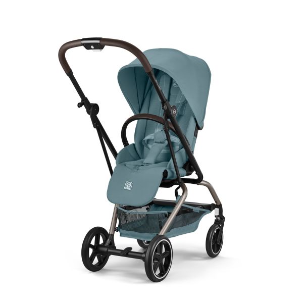 Poussette duo Eezy S Twist+ 2 pivotante Stormy Blue avec siège auto Cloud G i-Size