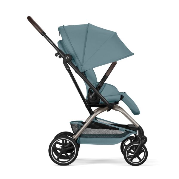 Poussette duo Eezy S Twist+ 2 pivotante Stormy Blue avec siège auto Cloud G i-Size