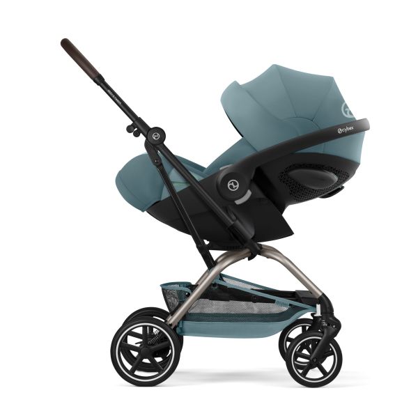 Poussette duo Eezy S Twist+ 2 pivotante Stormy Blue avec siège auto Cloud T i-Size