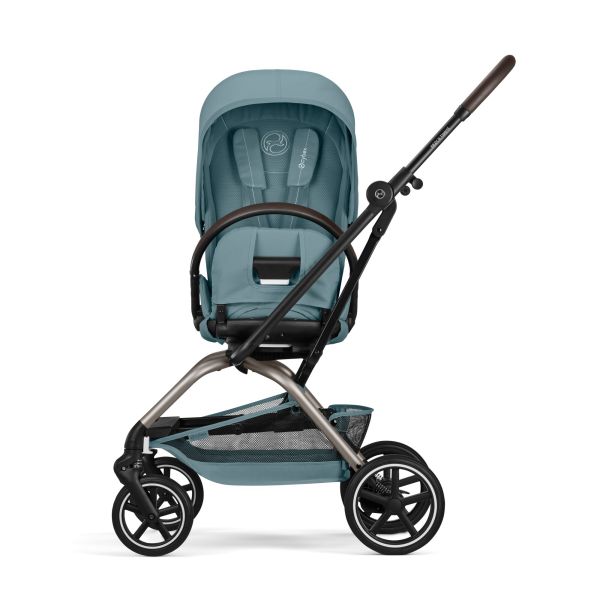Poussette duo Eezy S Twist+ 2 pivotante Stormy Blue avec nacelle Cot S