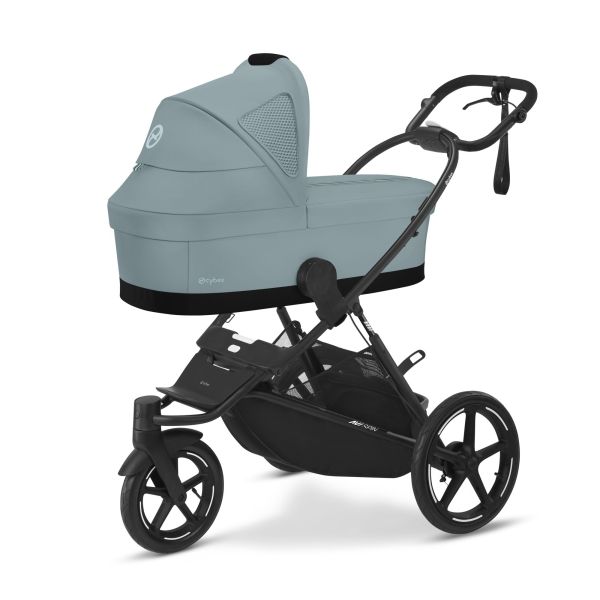Poussette duo Eezy S Twist+ 2 pivotante Stormy Blue avec nacelle Cot S