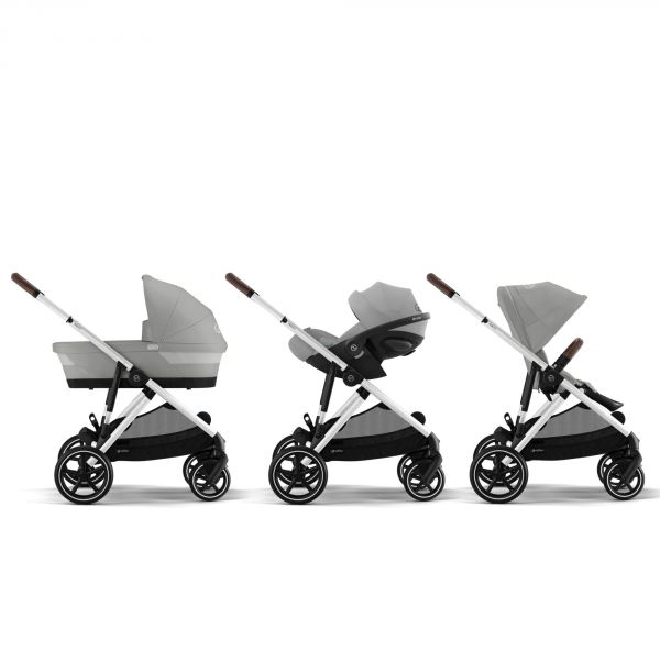 Poussette duo Gazelle S Stone Grey + Siège auto Cloud G i-Size