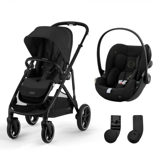 Poussette duo Gazelle S Moon Black + Siège auto Cloud G i-Size