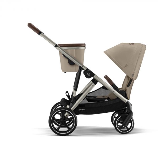 Poussette duo Gazelle S Almond beige + Siège auto Cloud G i-Size
