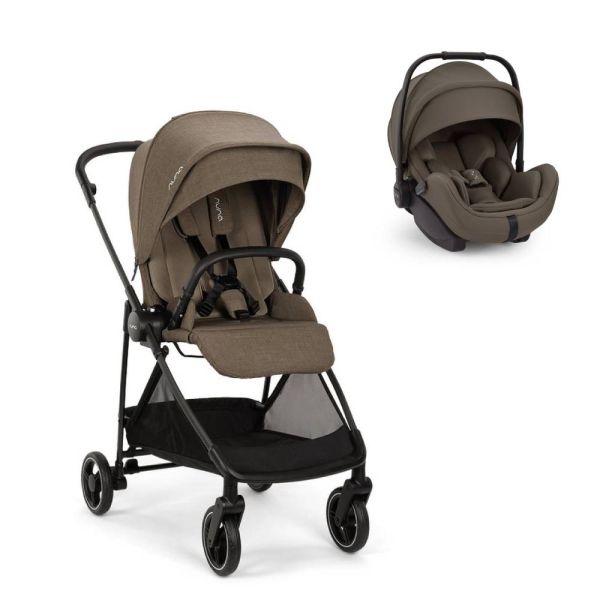 Poussette duo Ixxa Next + siège auto Arra Flex Pistachio