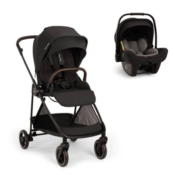 Poussette duo Ixxa Next + siège auto Pipa Next Caviar