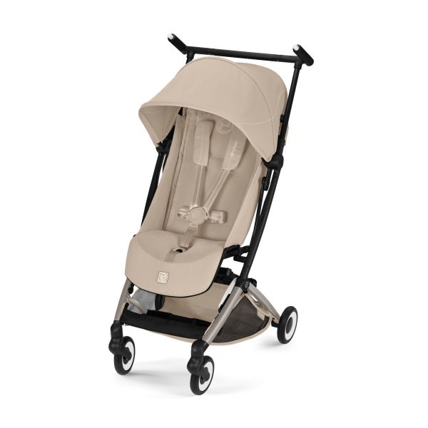 Poussette duo Libelle 5 ultra compacte Almond Beige avec siège auto Cloud G i-Size