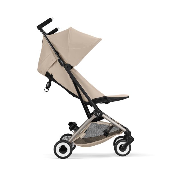 Poussette duo Libelle 5 ultra compacte Almond Beige avec siège auto Cloud G i-Size