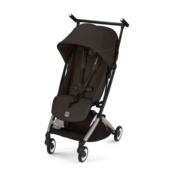 Poussette duo Libelle 5 ultra compacte Chocolate Brown avec siège auto Cloud G i-Size