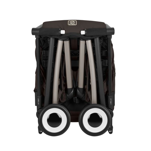 Poussette duo Libelle 5 ultra compacte Chocolate Brown avec siège auto Cloud G i-Size